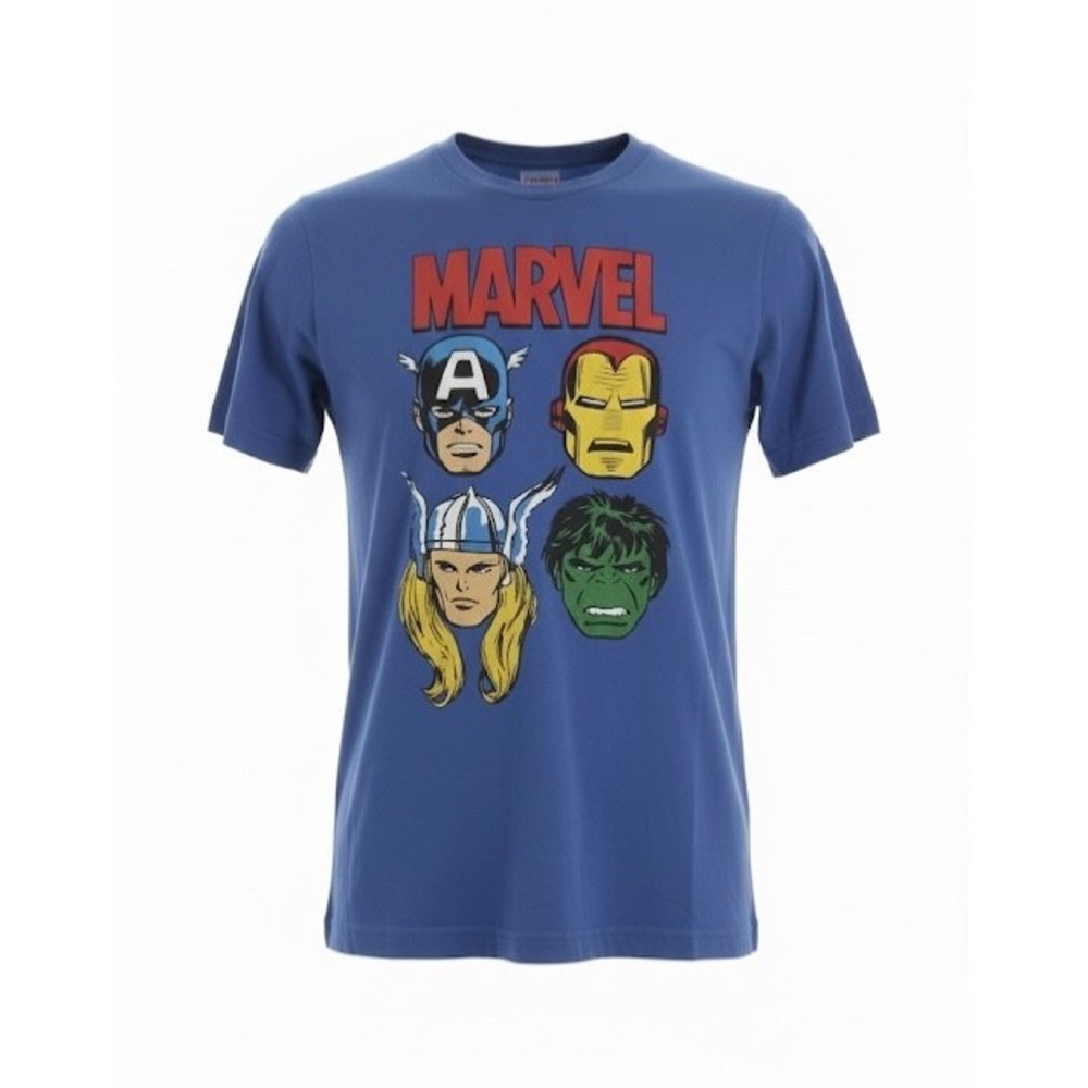 Marvel Comics‎ Avengers Captain America Iron Man Graphic T-Shirt